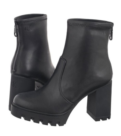 Calvin Klein Heel Platform Zip Boot Mg Nappa Triple Black YW0YW01546 0GJ (CK559-a) kingad