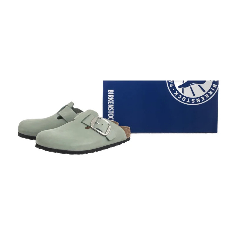 Birkenstock Boston Big Buckle Pure Sage 1029303 (BK267-d) Naiste kingad/klappide klapid