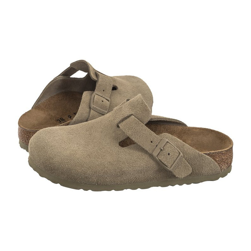 Birkenstock Boston BS Faded Khaki 1025844 (BK275-a) Naiste kingad/klappide klapid