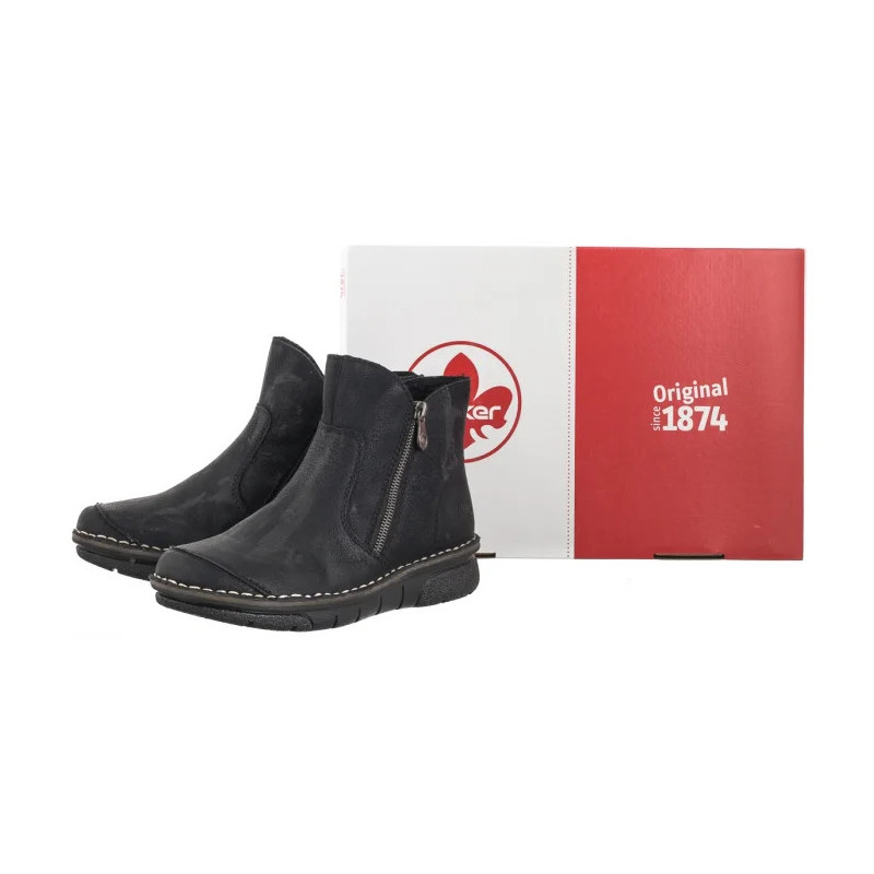 Rieker Czarne 73357-00 Black (RI204-a) kingad