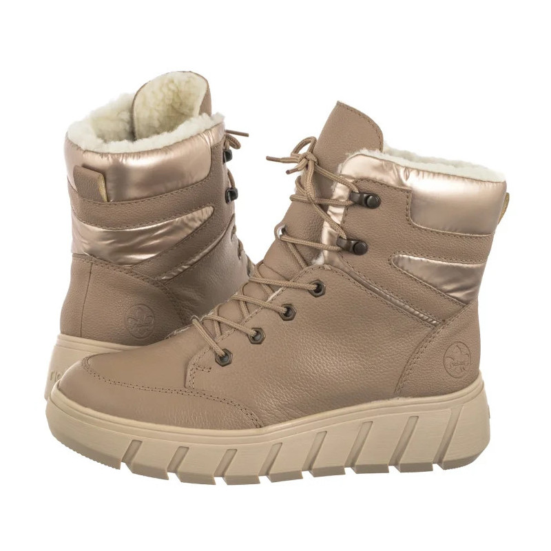 Rieker Beżowe Y3504-20 Beige (RI206-a) saapad