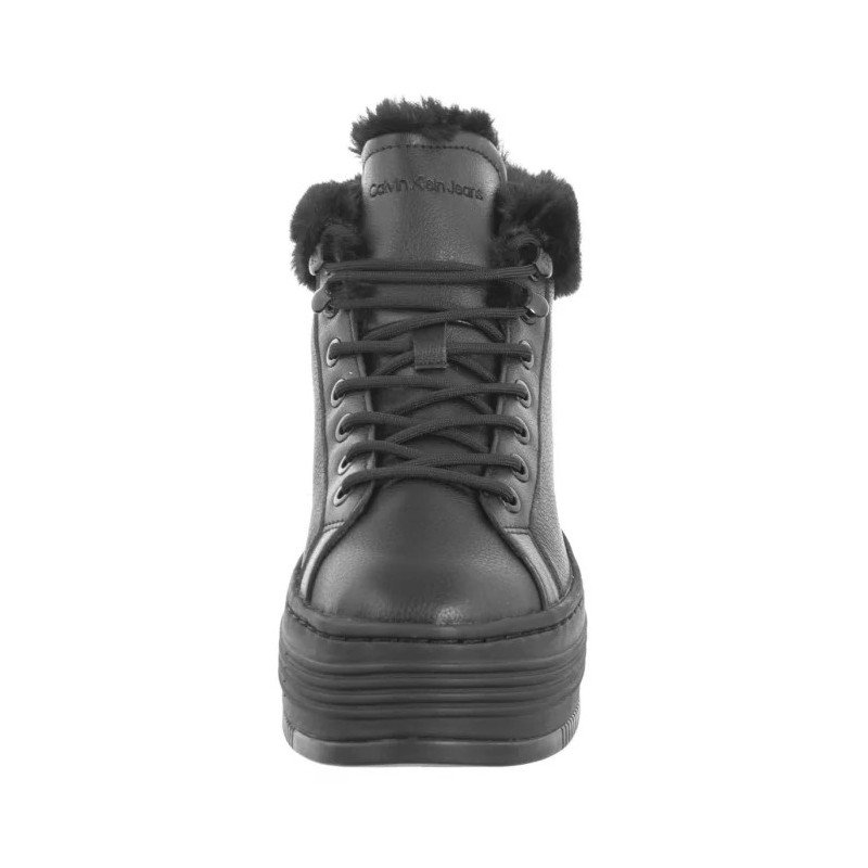 Calvin Klein Bold Platf Low Laceup Mg Lth Triple Black YW0YW01590 0GJ (CK593-a) kingad