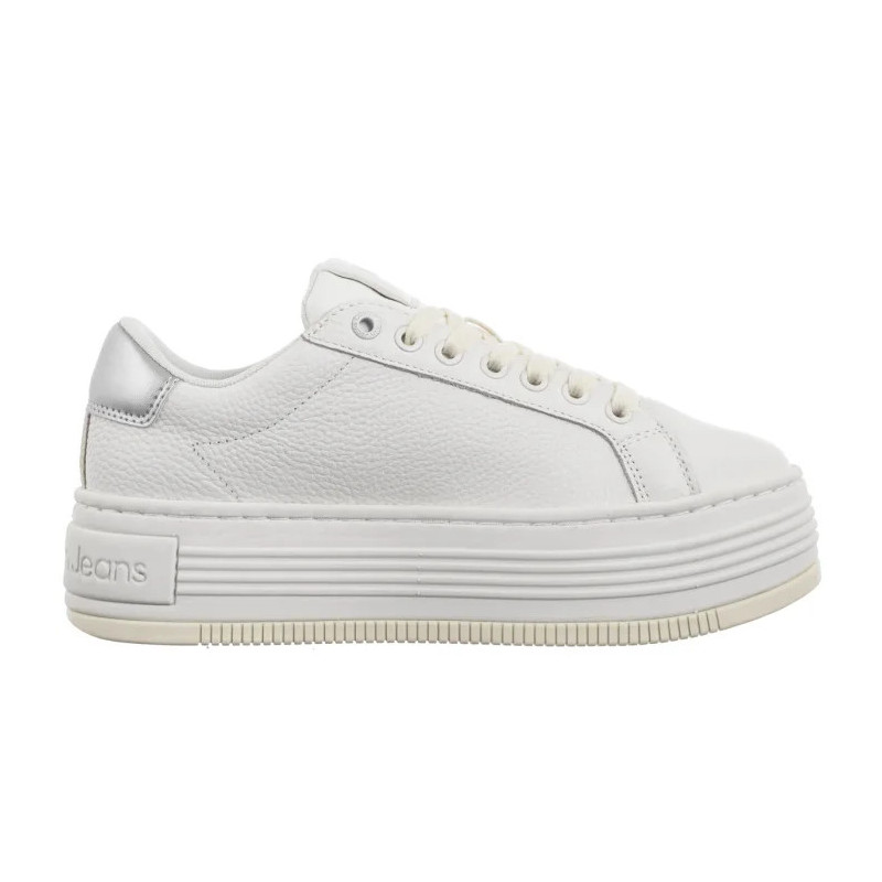 Calvin Klein Bold Flatf Low Mix Ohb Bright White/Creamy White/Silver YW0YW01632 0LC (CK602-a) kingad
