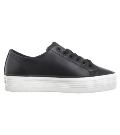 Calvin Klein Bold Vulc Flatf Low Lth In Black/Bright White YW0YW01633 0GM (CK604-b) kingad