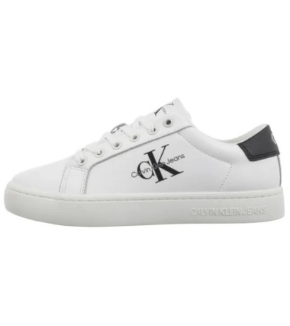 Calvin Klein Classic Cupsole Laceup Bright White/Black YW0YW01269 YBR (CK608-a) kingad