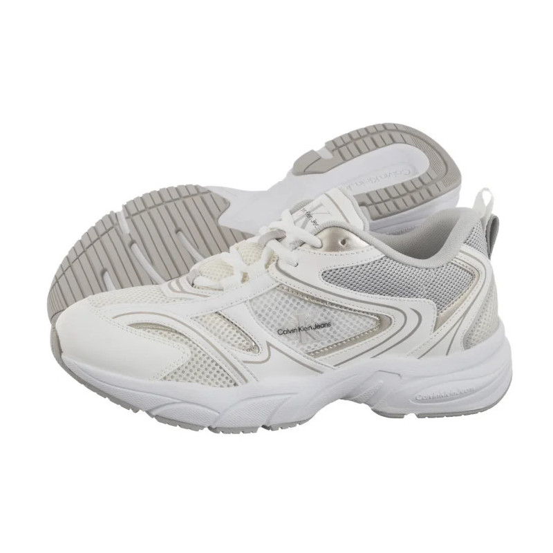Calvin Klein Retro Tennis Mesh Ml Bright White/Silver YW0YW01807 0LI (CK610-b) spordijalatsid