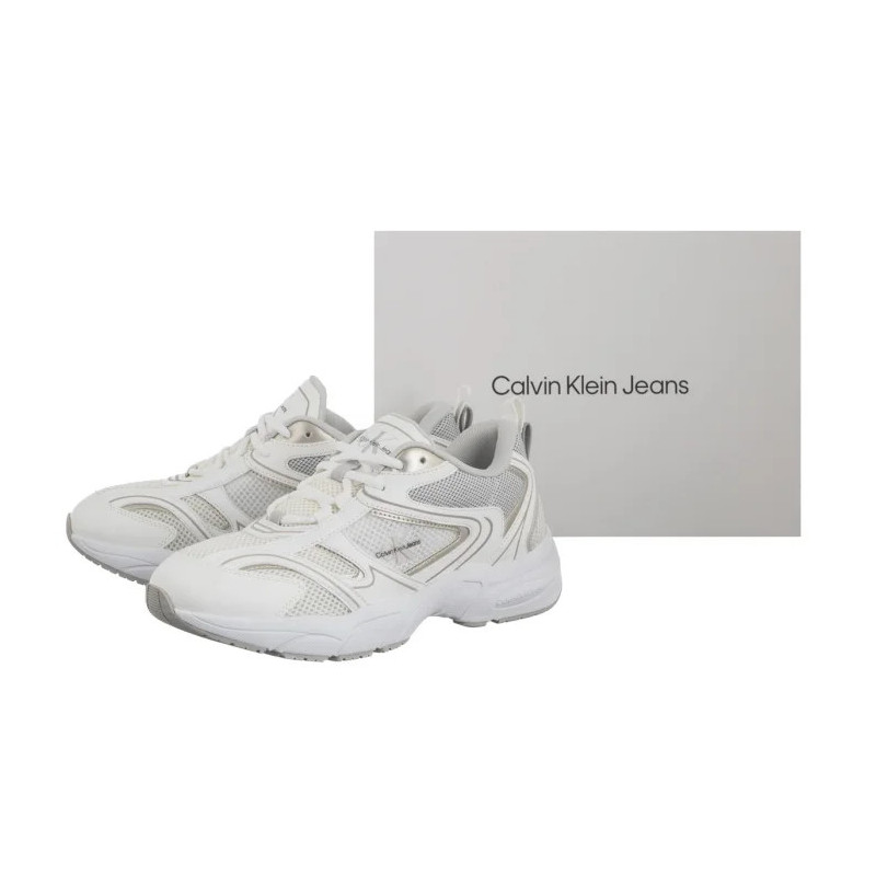 Calvin Klein Retro Tennis Mesh Ml Bright White/Silver YW0YW01807 0LI (CK610-b) spordijalatsid