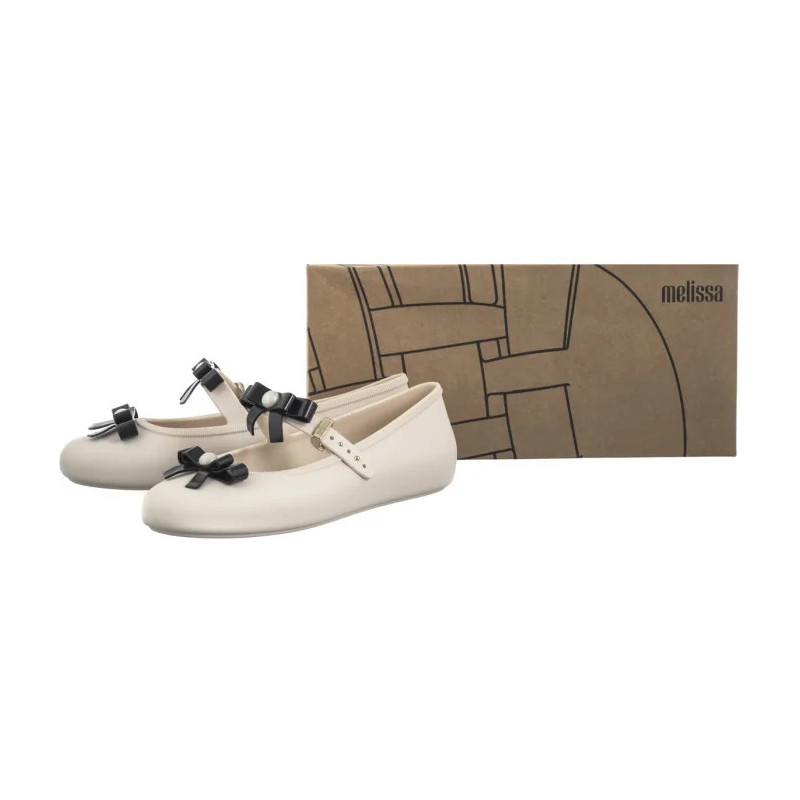 Melissa Soft Ballerina Bow AD 35971/BE620 Beige/Black (ML339-a) baleriinid