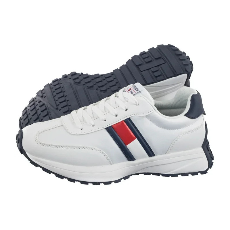 Tommy Hilfiger Flag Low Cut Lace-Up Sneaker White/Blue T3X9-33877-1695X336 (TH1287-a) spordijalatsid