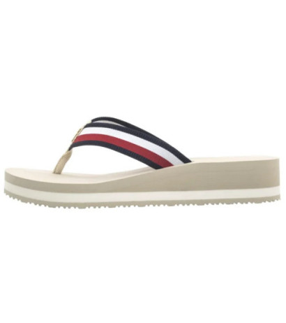 Tommy Hilfiger TH Corp Mid Wedge Beach Sandal Muslin FW0FW08517 ACJ (TH1295-b) kingad