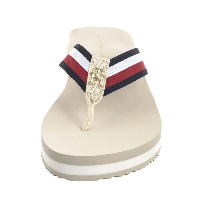 Tommy Hilfiger TH Corp Mid Wedge Beach Sandal Muslin FW0FW08517 ACJ (TH1295-b) kingad