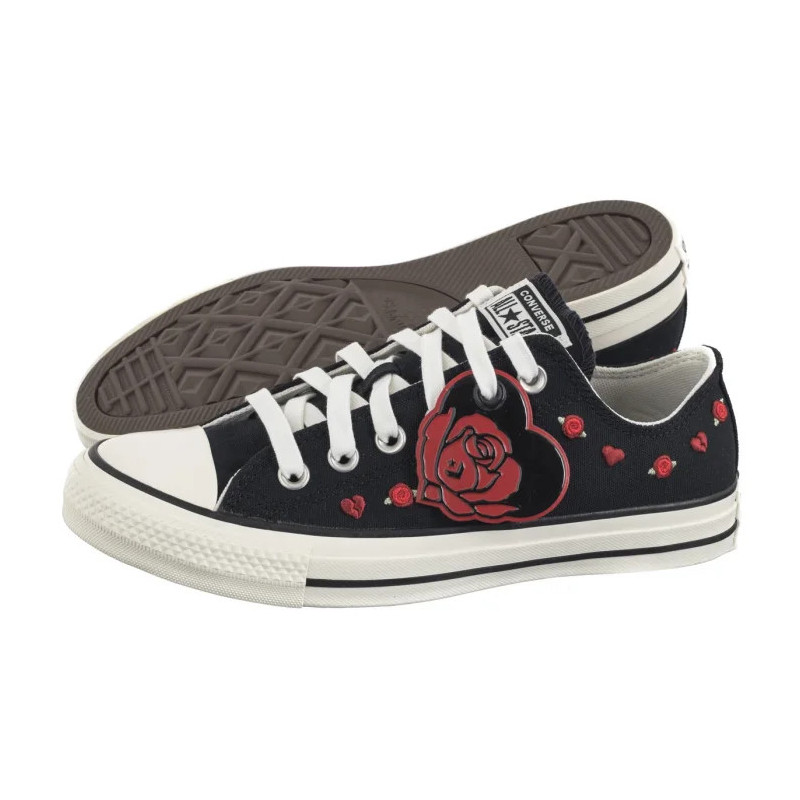 Converse CTAS Ox Black/Red/Egret A13651C (CO748-a) kingad