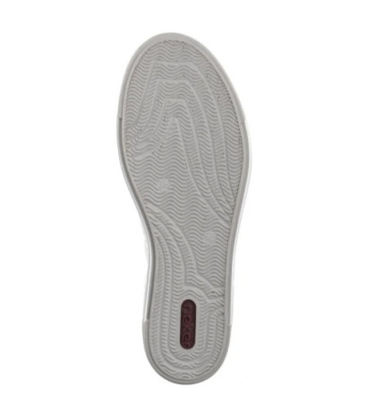 Rieker Białe Ażurowe L8849-80 White (RI240-a) kingad