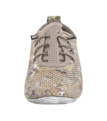 Artiker Beżowe Ażurowe w Kwiatki 56C2689 (AR147-b) kingad