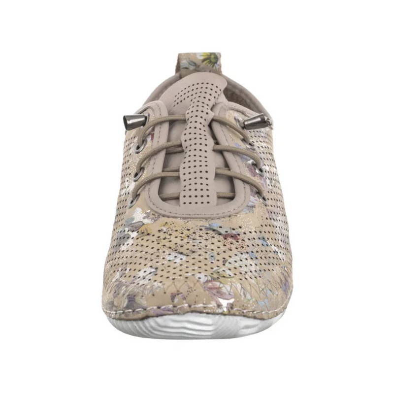 Artiker Beżowe Ażurowe w Kwiatki 56C2689 (AR147-b) kingad