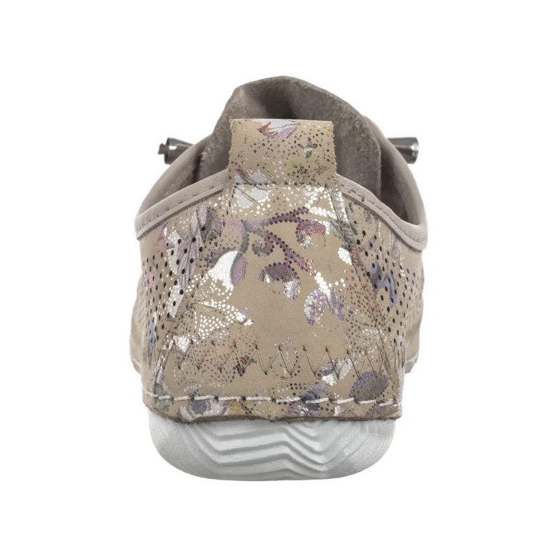 Artiker Beżowe Ażurowe w Kwiatki 56C2689 (AR147-b) kingad