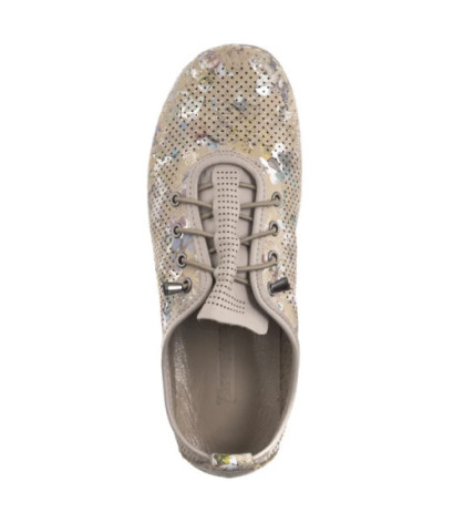 Artiker Beżowe Ażurowe w Kwiatki 56C2689 (AR147-b) kingad