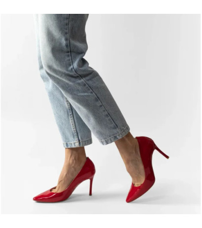 Ryłko Czerwone Lakierowane 9W202_T_ _GG8 (RY1036-a) kõrged kontsad