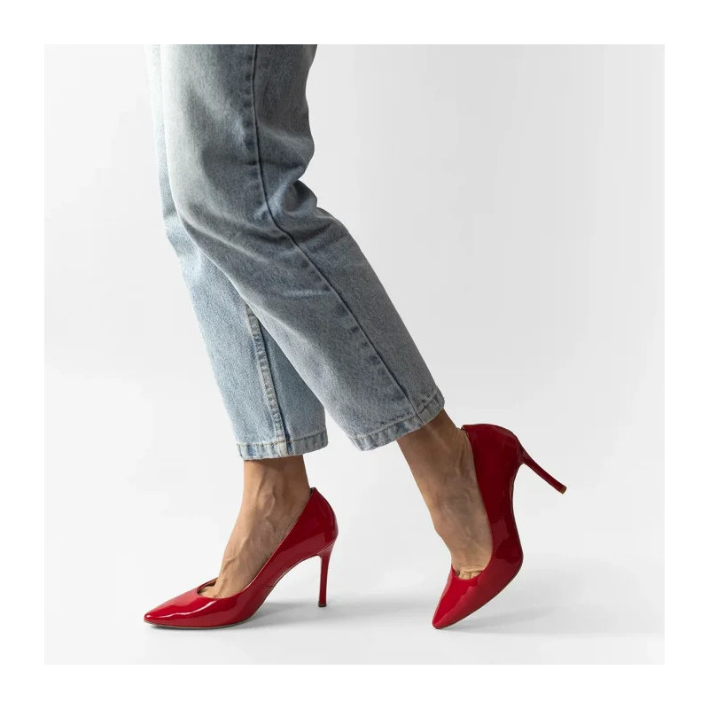 Ryłko Czerwone Lakierowane 9W202_T_ _GG8 (RY1036-a) kõrged kontsad