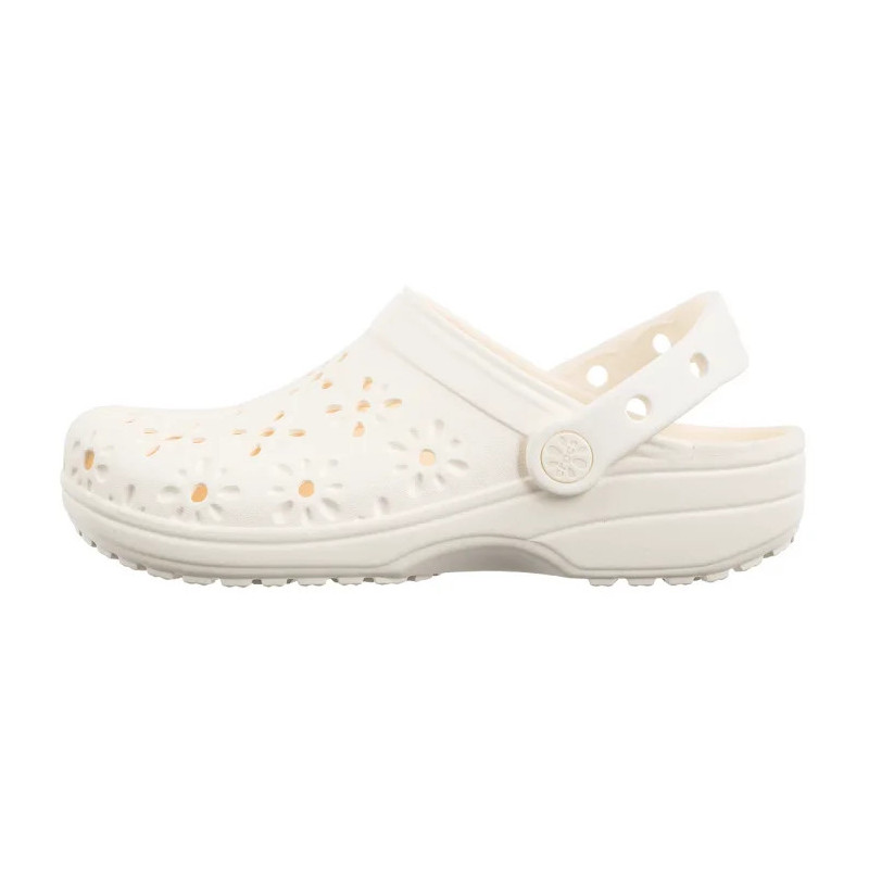 Crocs Classic Floral Cut Out Clog Chalk 210943-0WV (CR345-a) Naiste kingad/klappide klapid