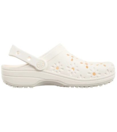 Crocs Classic Floral Cut Out Clog Chalk 210943-0WV (CR345-a) Naiste kingad/klappide klapid