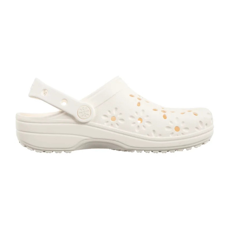 Crocs Classic Floral Cut Out Clog Chalk 210943-0WV (CR345-a) Naiste kingad/klappide klapid