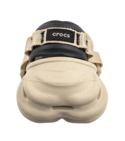 Crocs Echo Clog Bone/Black 207937-2YJ (CR347-a) Naiste kingad/klappide klapid