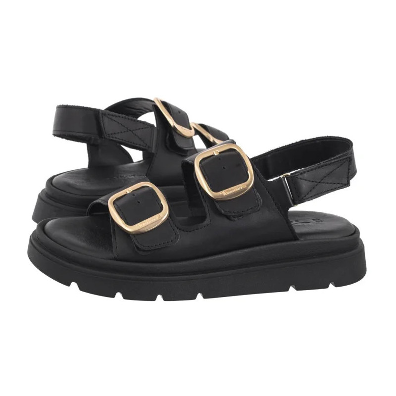 Tamaris Czarne 1-28233-44 003 Black Leather (TM526-a) kingad