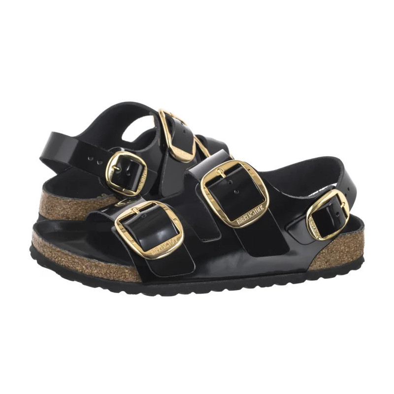 Birkenstock Milano Big Buckle High-Shine Black 1024211  (BK287-a) sandaalid