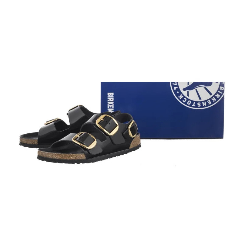 Birkenstock Milano Big Buckle High-Shine Black 1024211  (BK287-a) sandaalid