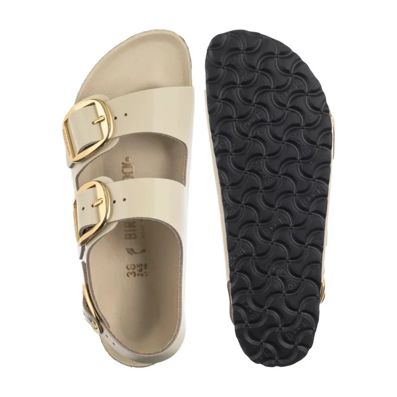 Birkenstock Milano Big Buckle High-Shine Ecru 1025395 (BK287-b) sandaalid