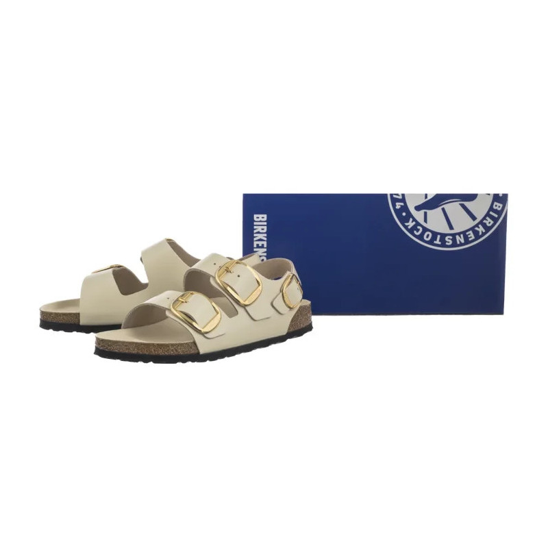 Birkenstock Milano Big Buckle High-Shine Ecru 1025395 (BK287-b) sandaalid