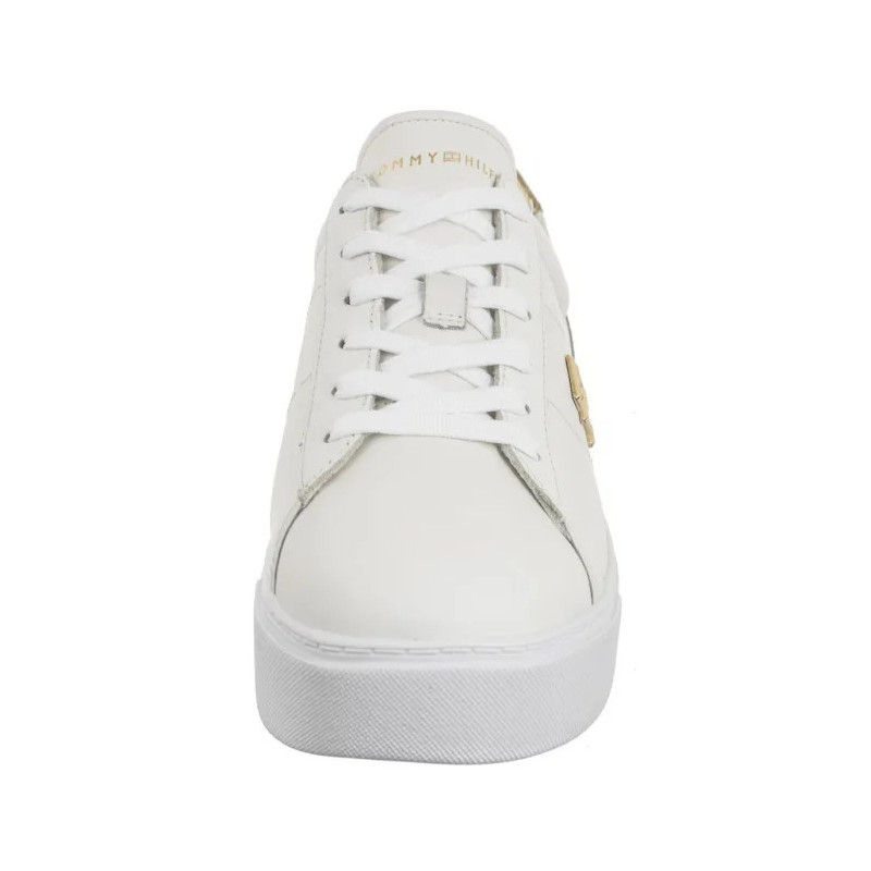 Tommy Hilfiger Platform Court Sneaker Metallics White FW0FW08648 YBS (TH1313-a) kingad
