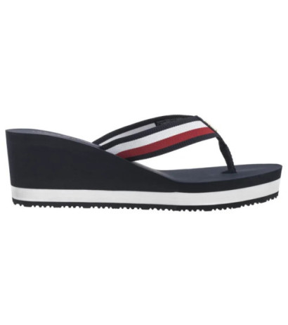 Tommy Hilfiger TH Corporate Wedge Beach Sandal Space Blue FW0FW08520 DW6 (TH1314-b) kingad