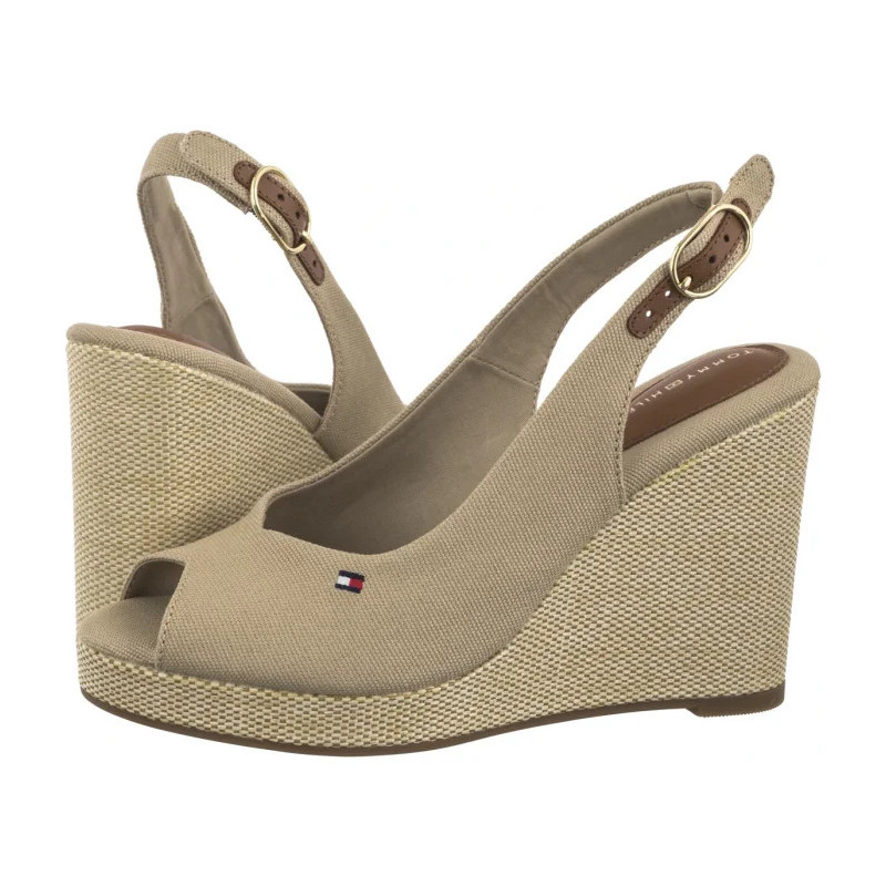 Tommy Hilfiger Flag High Wedge Espad Slingback Horseradish FW0FW08597 ACC (TH1327-a) kingad