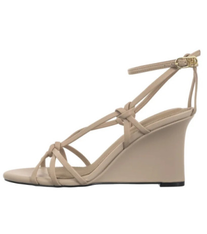 Tommy Hilfiger Leather Knots Wedge Sandal Misty Blush FW0FW08417 TRY (TH1331-a) kingad