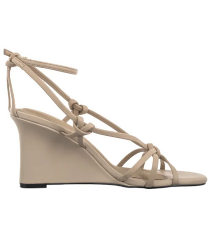 Tommy Hilfiger Leather Knots Wedge Sandal Misty Blush FW0FW08417 TRY (TH1331-a) kingad