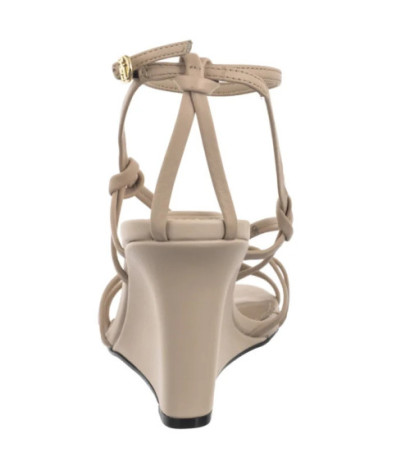 Tommy Hilfiger Leather Knots Wedge Sandal Misty Blush FW0FW08417 TRY (TH1331-a) kingad