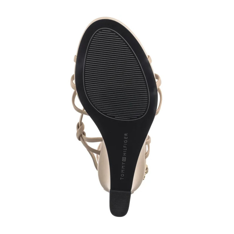 Tommy Hilfiger Leather Knots Wedge Sandal Misty Blush FW0FW08417 TRY (TH1331-a) kingad