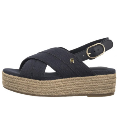 Tommy Hilfiger Denim Espadrille Platform Sandal Space Blue FW0FW08669 DW6 (TH1333-b) kingad