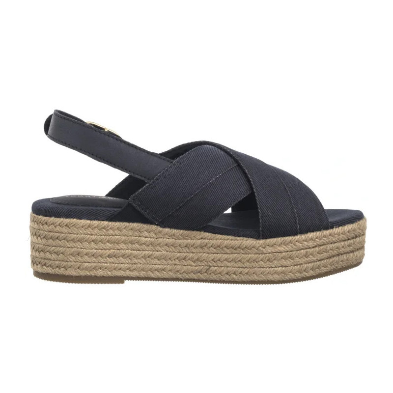 Tommy Hilfiger Denim Espadrille Platform Sandal Space Blue FW0FW08669 DW6 (TH1333-b) kingad