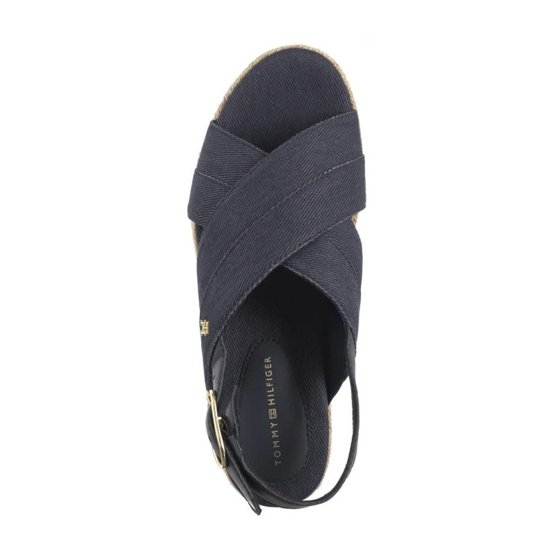 Tommy Hilfiger Denim Espadrille Platform Sandal Space Blue FW0FW08669 DW6 (TH1333-b) kingad