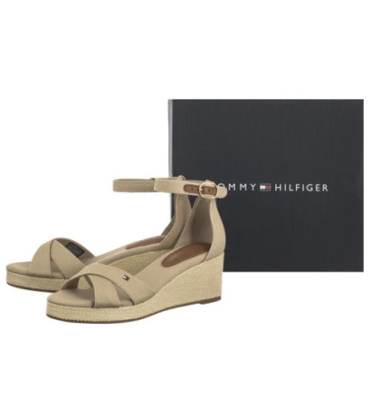 Tommy Hilfiger Flag Criss-Cros Mid Wedge Espad Horseradish FW0FW08481 ACC (TH1337-a) kingad