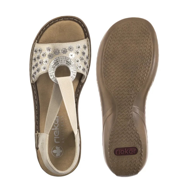 Rieker Platynowe 608B5-90 Metallic (RI260-a) sandaalid