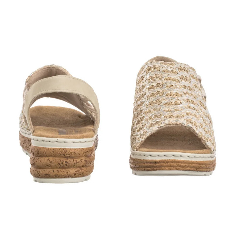 Rieker Beżowe 62741-60 Beige (RI256-b) kingad