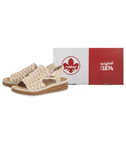 Rieker Beżowe 62741-60 Beige (RI256-b) kingad