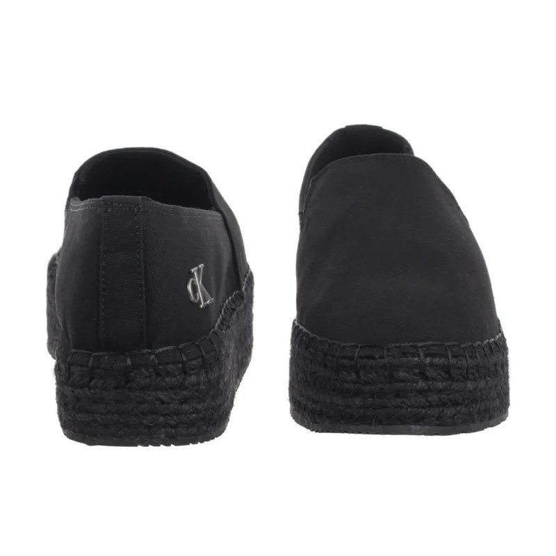 Calvin Klein Flatform Espadrille Mg/Hdw Triple Black YW0YW01737 0GJ (CK656-a) kingad