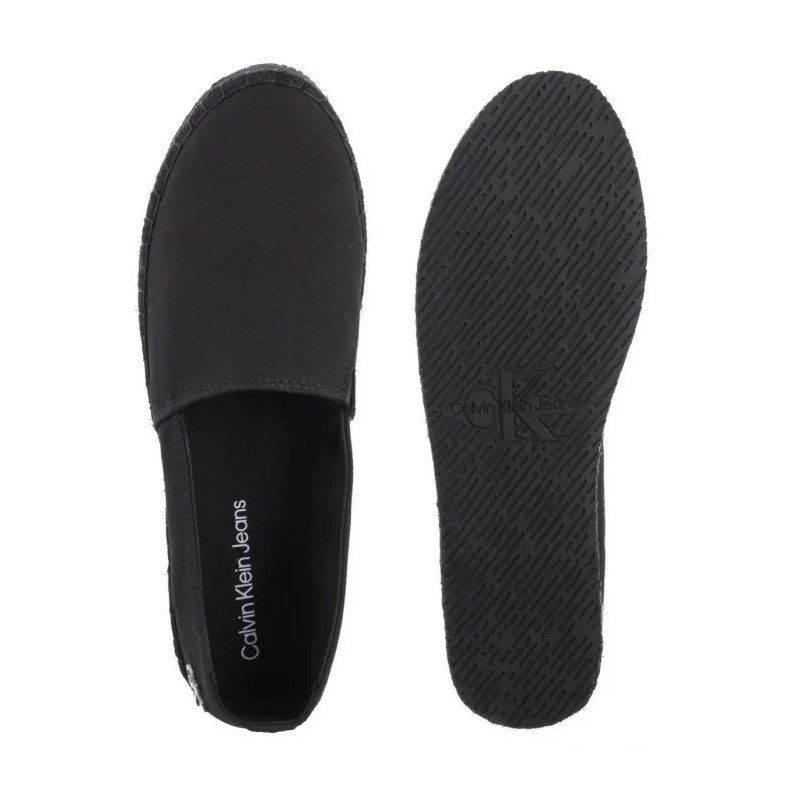 Calvin Klein Flatform Espadrille Mg/Hdw Triple Black YW0YW01737 0GJ (CK656-a) kingad