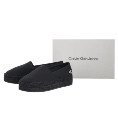 Calvin Klein Flatform Espadrille Mg/Hdw Triple Black YW0YW01737 0GJ (CK656-a) kingad
