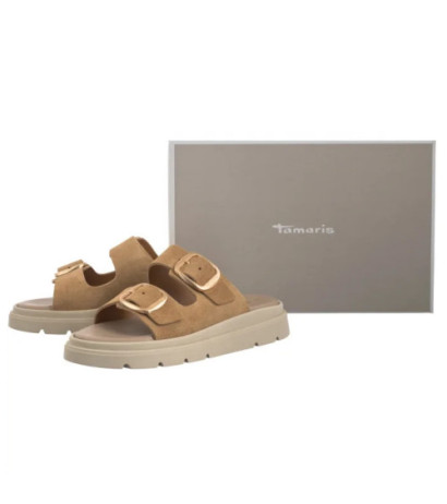 Tamaris Piaskowe 1-27239-42 346 Sand (TM542-a) Naiste kingad/klappide klapid